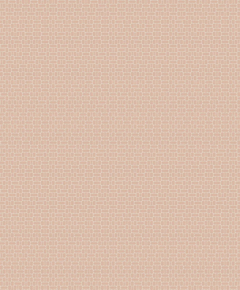 Capsule Geometric Pastel Pink by Seabrook Wallpaper Mondrian Netherlands 56.5 3.15" 20.5" - Fabric Carolina -