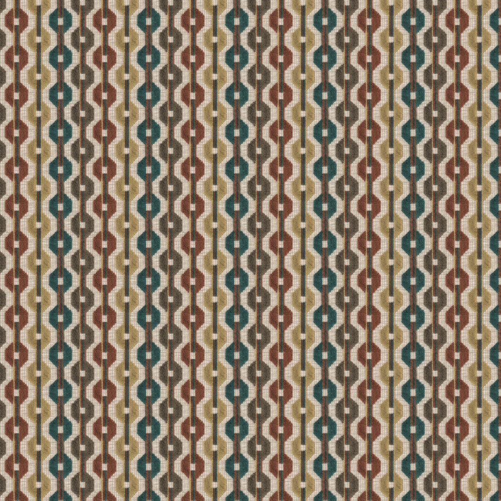 Kumasi 2 Terracotta by Stout Fabric Stout Fabric Kumasi 2 TerracottaFabric RAINBOW LIBRARY TEAROSE/SPICE 69%POL 31%SVI INDIA </p><p>Repeat: H: 4.500, V: 1.750 54 in - Fabric Carolina -