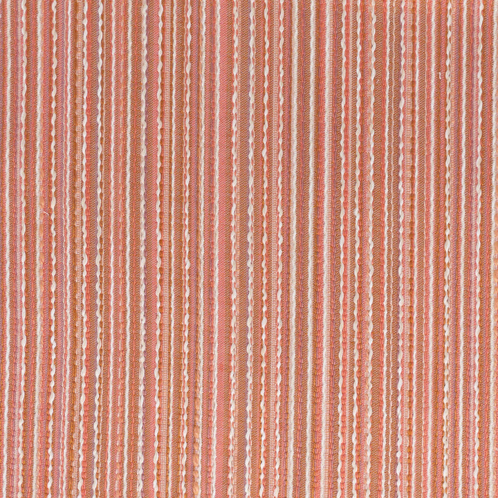 Kummel 3 Flamingo by Stout Designer Fabric RAINBOW LIBRARY CAMELLIA/CLAY 68%SVI 23%OLE 9%POL USA Horizontal: 0.250 and Vertical: 6.000 57 in - Swanky Fabrics -
