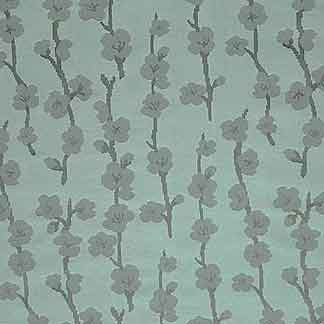 Kanati Celadon 7465211002 by Carole Fabric Exclusive Mermaid 100% Polyester WOVEN IN USA H: 22 1/4"V, 14"H  59" Minimum (See sample for specifics) - Fabric Carolina - Carole Exclusive