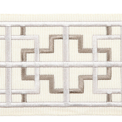 Kiel - Latte by Europatex Fabric Tapes Galore 100% Polyester China See Sample Horizontal: N/A and Vertical: N/A 3.05 inches  - Fabric Carolina -