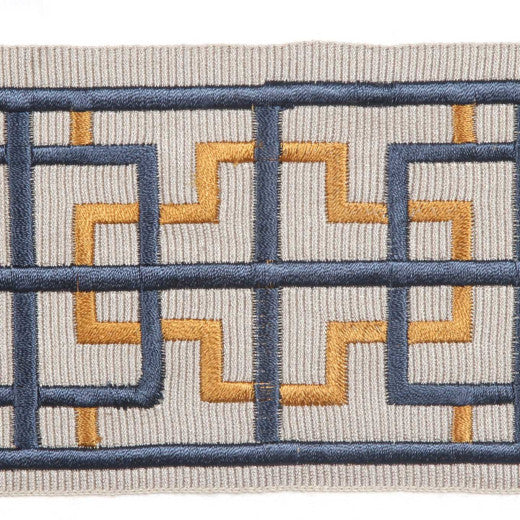 Kiel - Royal by Europatex Fabric Tapes Galore 100% Polyester China See Sample Horizontal: N/A and Vertical: N/A 3.05 inches  - Fabric Carolina -