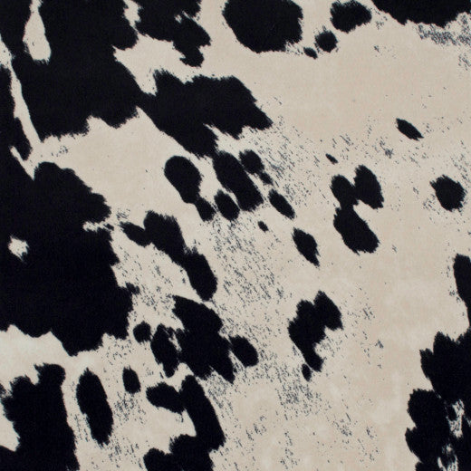 Appaloosa - Black/Cream by Europatex Fabric Kingdom 100% Polyester China See Sample Horizontal: N/A and Vertical: N/A 57.00 inches  - Fabric Carolina -