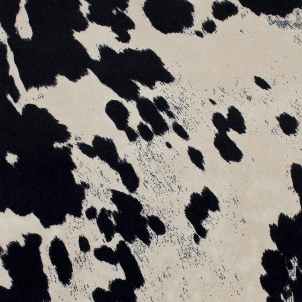 Kingdom Appaloosa Black/Cream by Europatex Fabric Kingdom 100% Polyester 57.00 inches - Fabric Carolina -