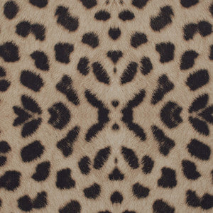 Serval Black/Tan by Europatex Fabric
