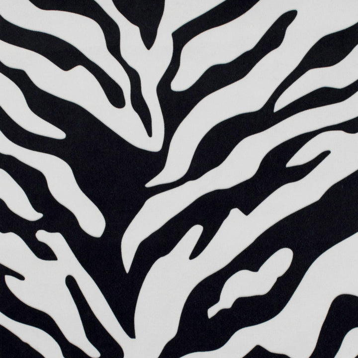 Kingdom Zebra Black/White by Europatex Fabric Kingdom 100% Polyester 57.00 inches - Fabric Carolina -