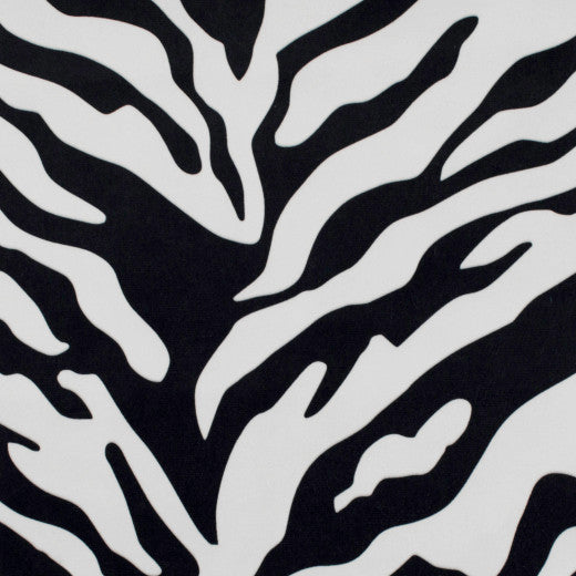Zebra - Black/White by Europatex Fabric Kingdom 100% Polyester China See Sample Horizontal: N/A and Vertical: N/A 57.00 inches  - Fabric Carolina -