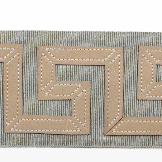 Kos - Lemongrass by Europatex Designer Fabric Kos & Paros 55% Faux Leather / 23% Rayon / 21% Fibranne / 1% Polyester China See Sample Horizontal: N/A and Vertical: N/A 3.00 inches  - Swanky Fabrics -