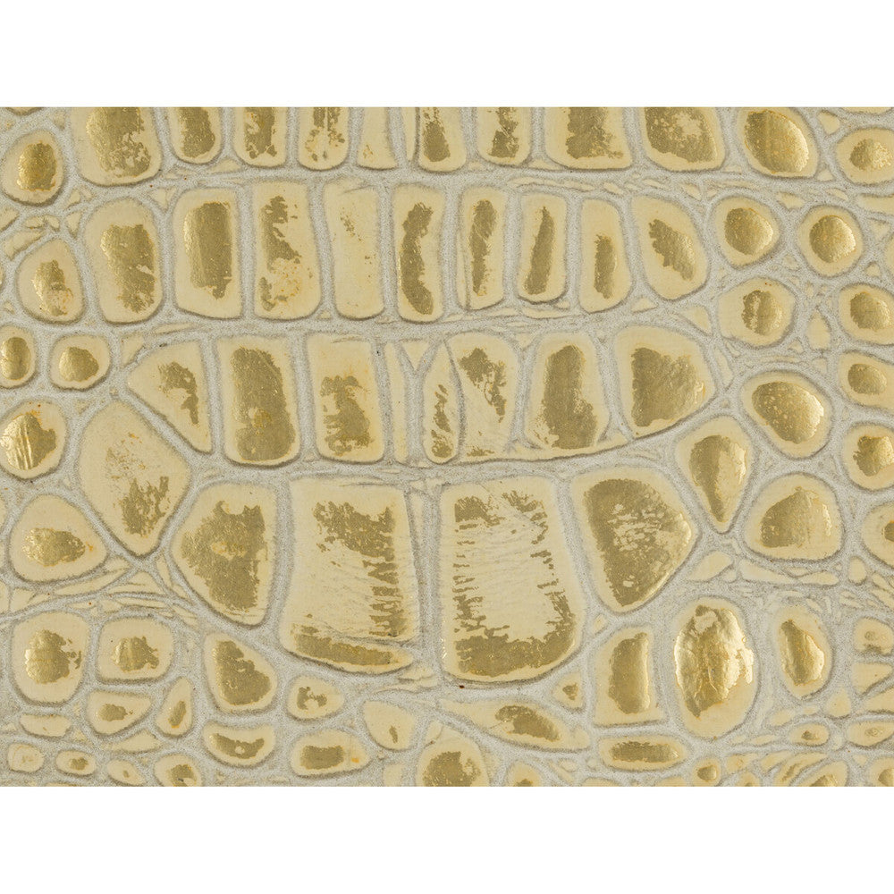 Gator White Gold by Kravet Couture Fabric MODERN LUXE LEATHER - 100% United States - Horizontal: 13 and Vertical: 23 - - Fabric Carolina -
