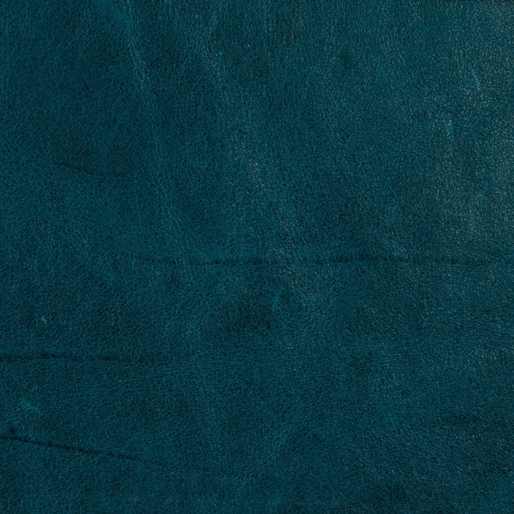 L-Utah Peacock by Kravet Design Designer Fabric LEATHER - 100% Italy Horizontal: and Vertical: - Swanky Fabrics -