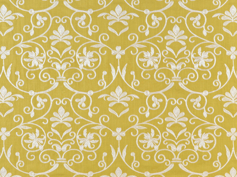 Lacey Acid Green 244 by Covington Fabric 83% VISCOSE/17% LINEN INA 50000 Horizontal: 12.9 and Vertical: 9 55 - Fabric Carolina -