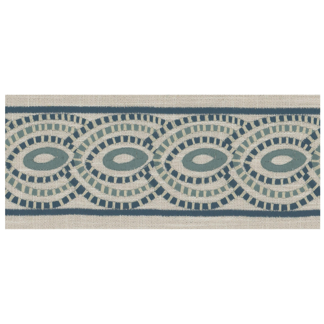 Lago 2 Chambray by Stout Designer Trim Lago 2 Chambray by Stout Trim UNCOMMON THREADS TRIM 75%COT 25%POL %PEMB India Horizontal: 2.5 and Vertical: 0 4.37 in - Fabric Carolina -