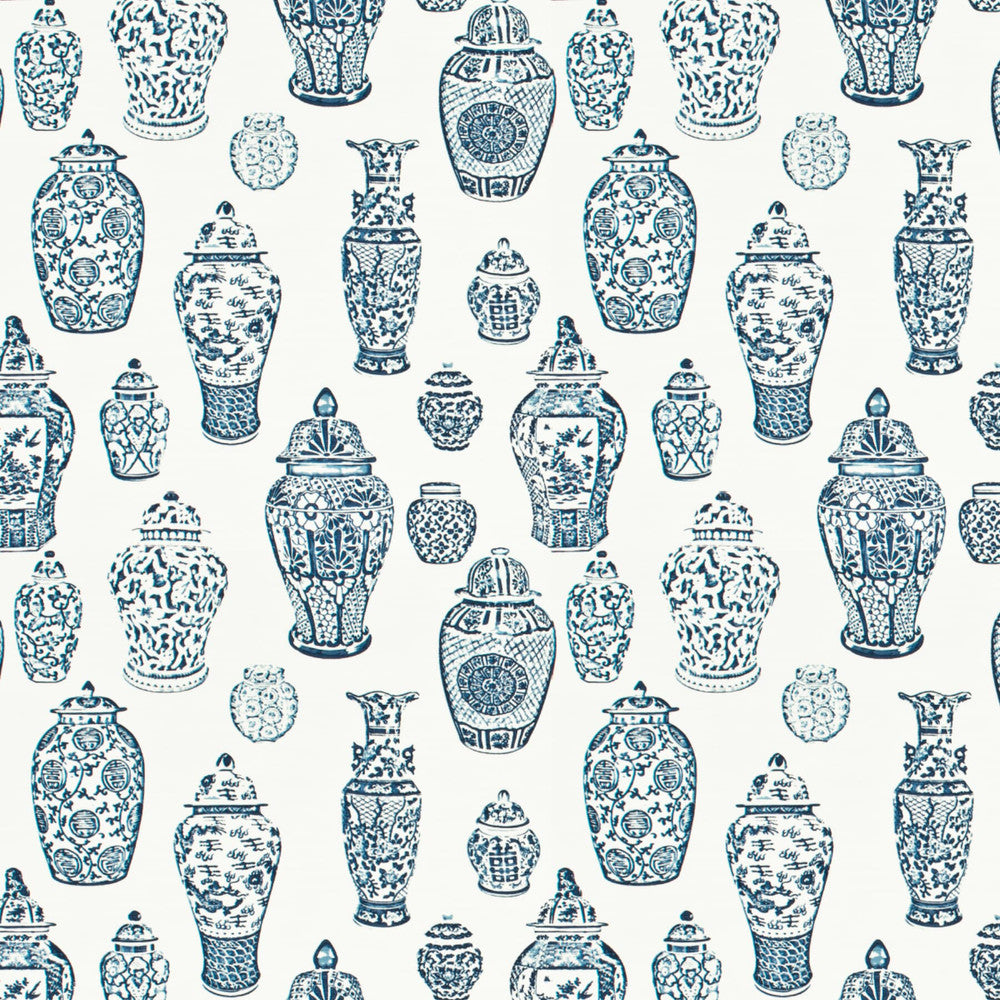 Lainey 1 Blue/White by Aoc Fabric RAINBOW LIBRARY LAKE/INDIGO 100%COT INDIA Horizontal: 13.25 and Vertical: 13.25 54 in - Fabric Carolina -