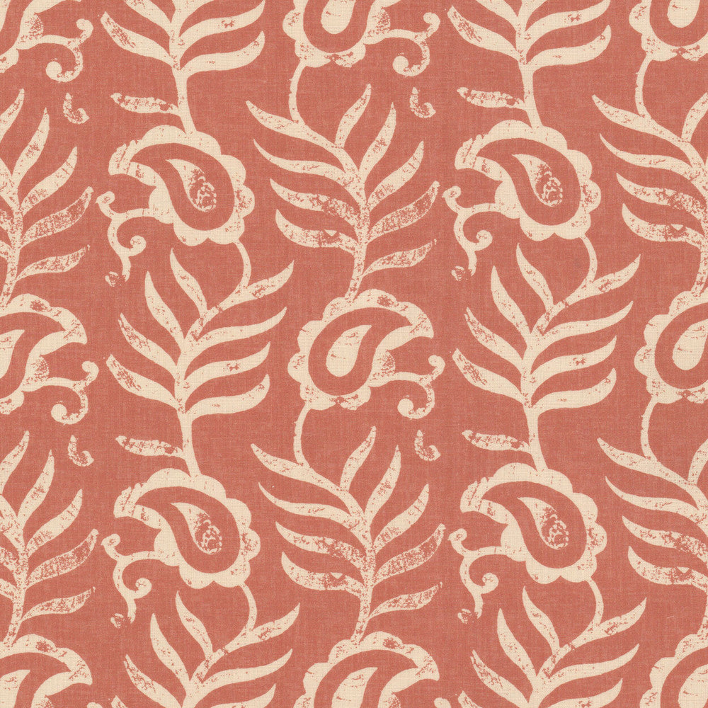 Lakeland 3 Tile by Stout Fabric RAINBOW LIBRARY GINGER/POPPY 53%LIN 35%COT 12%NYL UK Horizontal: 7.750 and Vertical: 8.125 54 in - Fabric Carolina -