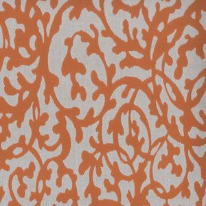 Lambert Tangerine 25 by Norbar Designer Fabric ATRIUM 100% SOLUTION DYED POLYACRYLIC GERMANY 17"V 14"H 54 - Swanky Fabrics -