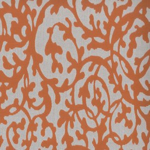 Lambert Tangerine 25 by Norbar Fabric ATRIUM 100% SOLUTION DYED POLYACRYLIC GERMANY 17"V 14"H 54 - Fabric Carolina -