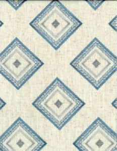 Lambeth Metal Blue by Norbar Designer Fabric PRISM SEAVIEW 50% POLYESTER - 40% COTTON CHINA 5 3/4"V - 7 1/2"H 53 - Swanky Fabrics -
