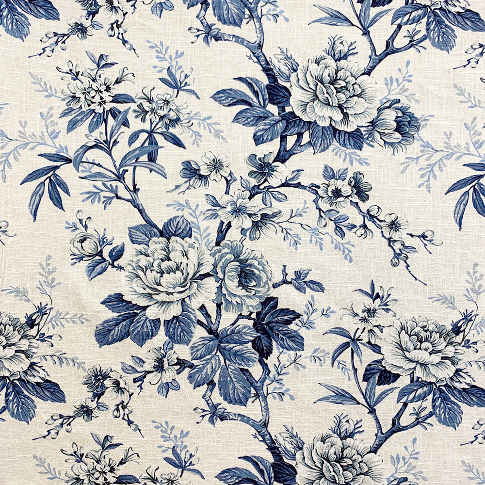 Lamore Bluechina by Magnolia Fabric - 55 Lin, 45 Vis Korea 12000 Horizontal: 27.25 and Vertical: 24 55 - Fabric Carolina -