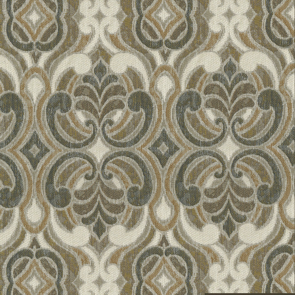Ogee 408 Umber by ABBEYSHEA Fabric 100% Polyester China 80,000 Double Rubs (Wyzenbeek) </p><p>Repeat: Horizontal: 13.5" (34.2 cm) Up the Roll and Vertical: 6.75" (17.1 cm) Across the Roll 54" (137 cm) - Fabric Carolina -