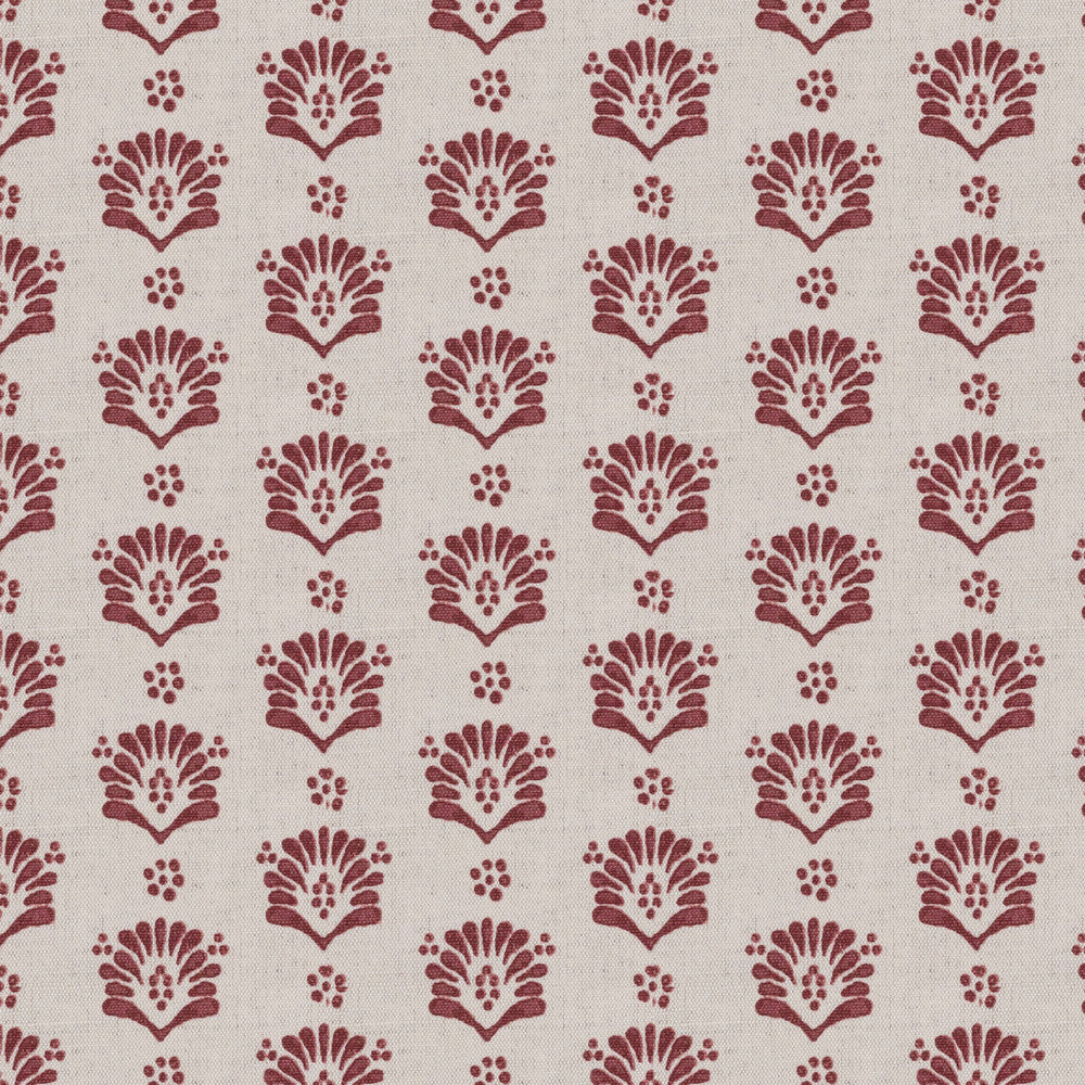 Laplace 1 Rosewood by Stout Fabric THE ART OF COLOR HANDCRAFTED 59%COT 41%LIN INDIA Horizontal: 6.500 and Vertical: 3.875 54 in - Fabric Carolina -