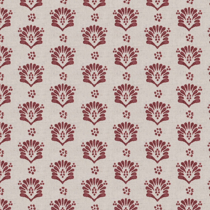 Laplace 1 Rosewood by Stout Fabric THE ART OF COLOR HANDCRAFTED 59%COT 41%LIN INDIA Horizontal: 6.500 and Vertical: 3.875 54 in - Fabric Carolina -
