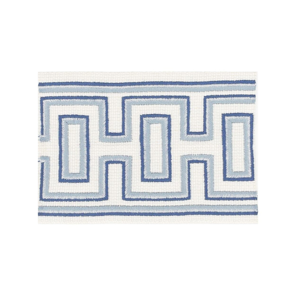 Lauderdale Tape 2 Denim by Stout Trim Stout Trim Lauderdale Tape 2 DenimTrim ALLURE TRIM 62%SVI 38%COT TURKEY </p><p>Repeat: H: 1.500, V: 0.000 2.75 in - Fabric Carolina -