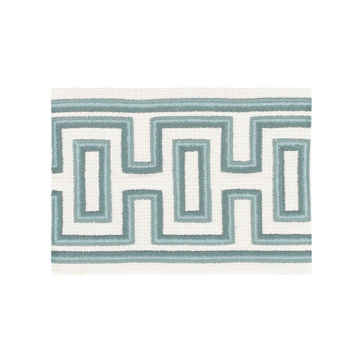 Lauderdale Tape 3 Aqua by Stout Trim Stout Trim Lauderdale Tape 3 AquaTrim ALLURE TRIM 62%SVI 38%COT TURKEY </p><p>Repeat: H: 1.500, V: 0.000 2.75 in - Fabric Carolina -