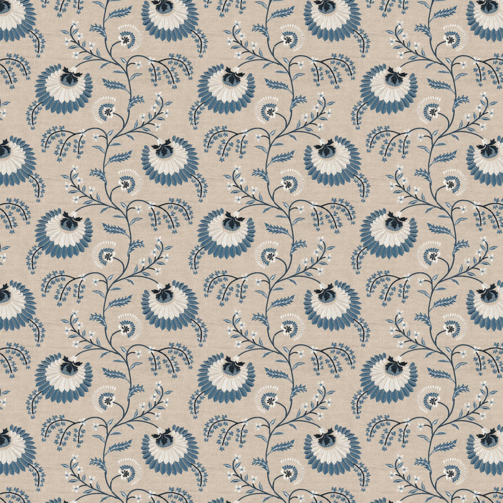 Lavish 1 Colonial by Stout Fabric Stout Fabric Lavish 1 ColonialFabric Comfortable Living Moonstone/Navy 55%Lin 45%Cot %Vemb India </p><p>Repeat: H: 17, V: 0 51 in - Fabric Carolina -