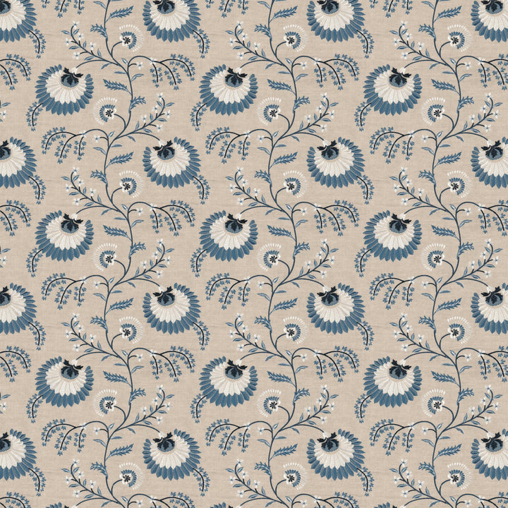 Lavish 1 Colonial by Stout Fabric Stout Fabric Lavish 1 ColonialFabric Comfortable Living Moonstone/Navy 55%Lin 45%Cot %Vemb India </p><p>Repeat: H: 17, V: 0 51 in - Fabric Carolina -