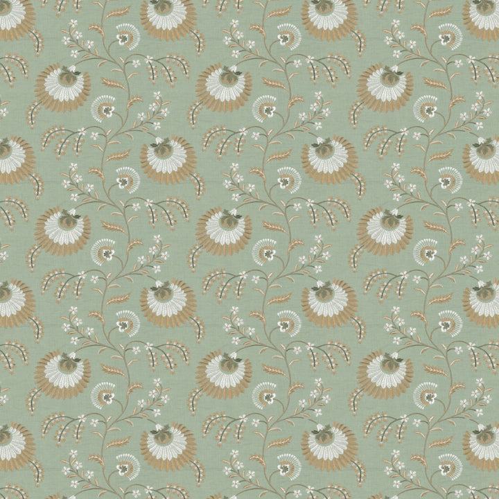 Lavish 3 Celadon by Stout Fabric Stout Fabric Lavish 3 CeladonFabric Comfortable Living Sage/Moss 55%Lin 45%Cot %Vemb India </p><p>Repeat: H: 17, V: 0 51 in - Fabric Carolina -