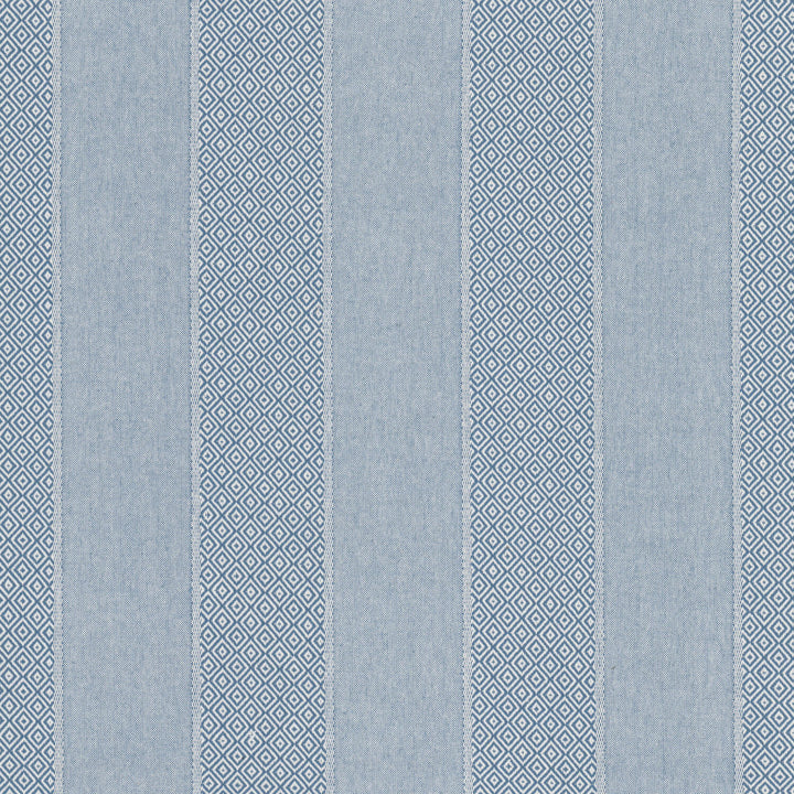 Lawson 1 Delft by Stout Fabric Stout Fabric Lawson 1 DelftFabric Comfortable Living Moonstone/Sapphire 100%Cot India </p><p>Repeat: H: 6, V: 6.5 54 in - Fabric Carolina -