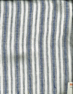 Lawson Indigo 424 by Norbar Designer Fabric LINCHEX 100% LINEN INDIA 1 3/8"H 54" - Swanky Fabrics -