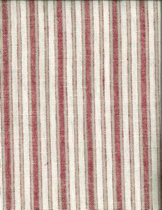 Lawson Ruby 539 by Norbar Designer Fabric LINCHEX 100% LINEN INDIA 1 3/8"H 54" - Swanky Fabrics -