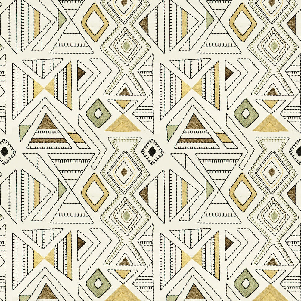 Lazaret 1 Cork by Stout Fabric African Expedition 100% Cotton Viscose Embroidery CHINA WYZENBEEK WEAR TEST (LIGHT DUTY) Horizontal: 13.25 and Vertical: 15.25 53 in - Fabric Carolina -