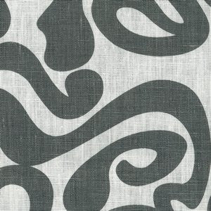 Lazarus Grey Cc1 by Norbar Fabric Color/BLACK-GRAY 100% LAUNDERED LINEN USA 9,000 WYZENBEEK 14"V 12"H 54 - Fabric Carolina -