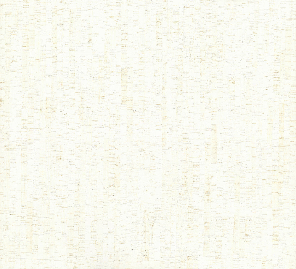Plain Bamboo White Wallpaper by Ronald Redding Handcrafted Naturals Covers about 60.8 square feet 27-in by 27-ft long roll Unpasted 0 - Fabric Carolina -