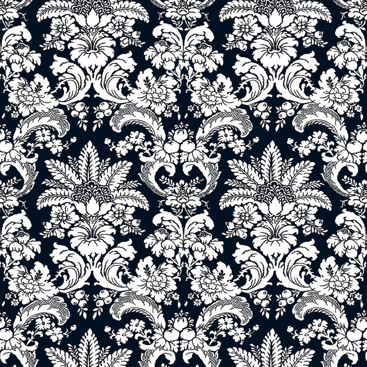Grajal Navy by Gaston Y Daniela Designer Fabric LORENZO CASTILLO V VISCOSE - 60%;LINEN - 30%;COTTON - 10% Italy HEAVY Horizontal: 27 and Vertical: 26.58 54 - Swanky Fabrics -