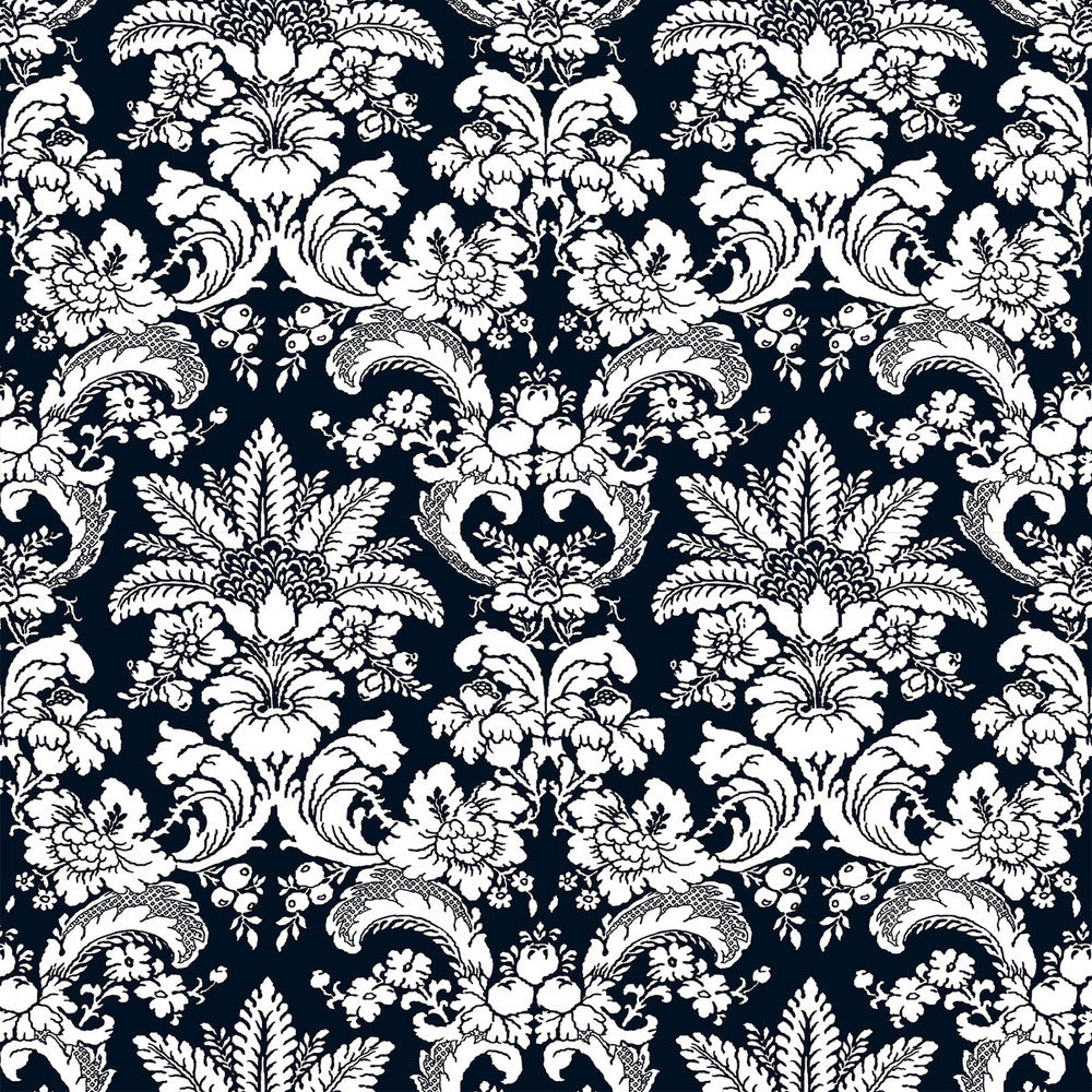 Grajal Navy by Gaston Y Daniela Fabric LORENZO CASTILLO V VISCOSE - 60%;LINEN - 30%;COTTON - 10% Italy HEAVY Horizontal: 27 and Vertical: 26.58 54 - Fabric Carolina -