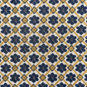 Fruela Navy/Ocre by Gaston Y Daniela Fabric