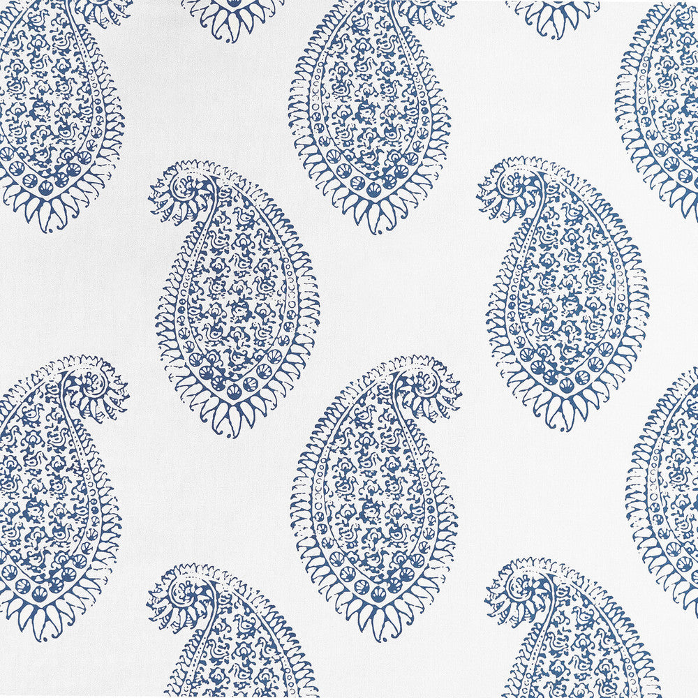 Berenguela Azul by Gaston Y Daniela Designer Fabric LORENZO CASTILLO V COTTON - 100% Spain HEAVY Horizontal: 17.72 and Vertical: 21.65 55.11 - Swanky Fabrics -