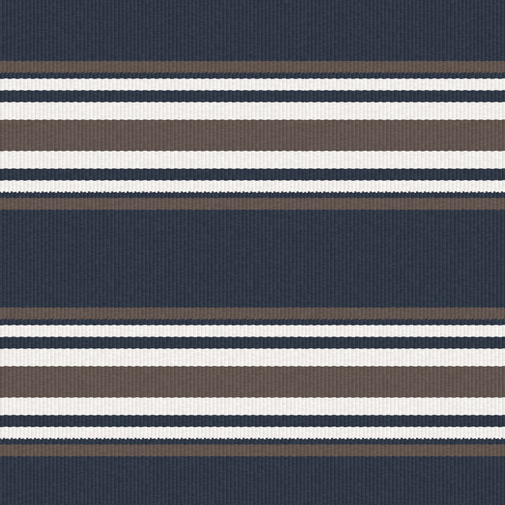 Pinilla Navy/Marron by Gaston Y Daniela Designer Fabric LORENZO CASTILLO IV WOOL - 73%;COTTON - 20%;POLYESTER - 7% Turkey HEAVY Horizontal: 0 and Vertical: 26.4 54 - Swanky Fabrics -