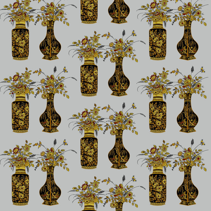 Casilda Plata by Gaston Y Daniela Fabric LORENZO CASTILLO IV TREVIRA CS POLYESTER - 100% Italy MEDIUM Horizontal: 39 and Vertical: 59.1 58 - Fabric Carolina -