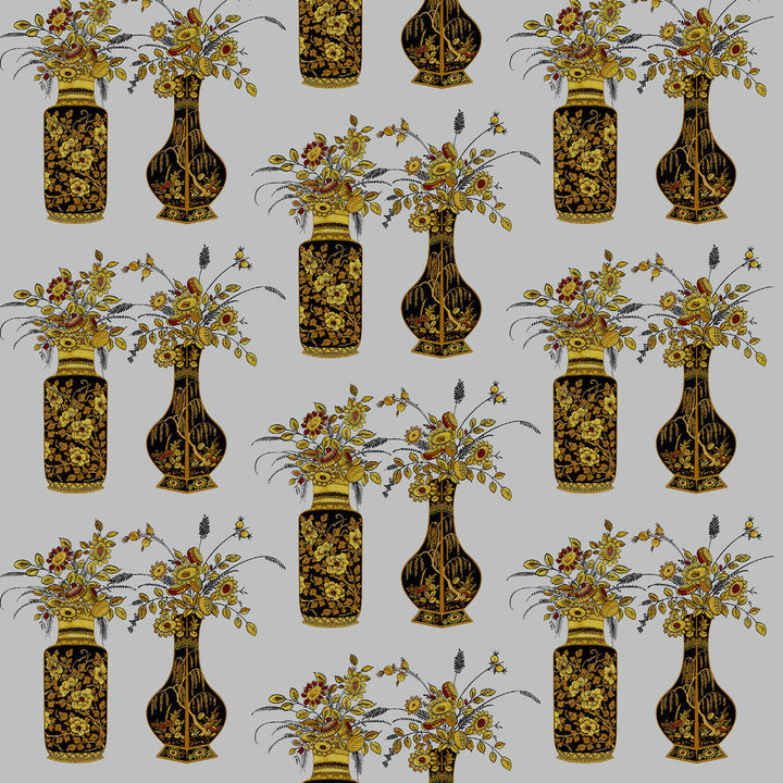 Casilda Plata by Gaston Y Daniela Fabric Gaston Y Daniela Fabric Casilda PlataFabric LORENZO CASTILLO IV TREVIRA CS POLYESTER - 100% Italy </p><p>Repeat: H: 39, V: 59.1 58 - Fabric Carolina -