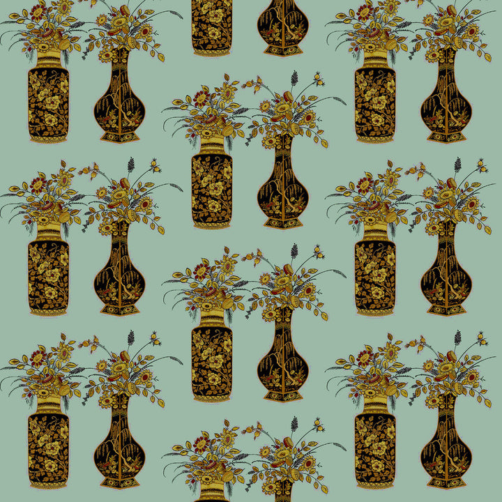 Casilda Verde by Gaston Y Daniela Fabric LORENZO CASTILLO IV TREVIRA CS POLYESTER - 100% Italy MEDIUM Horizontal: 39 and Vertical: 59.1 58 - Fabric Carolina -