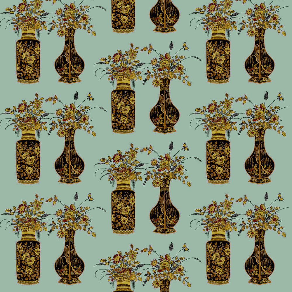 Casilda Verde by Gaston Y Daniela Fabric LORENZO CASTILLO IV TREVIRA CS POLYESTER - 100% Italy MEDIUM Horizontal: 39 and Vertical: 59.1 58 - Fabric Carolina -