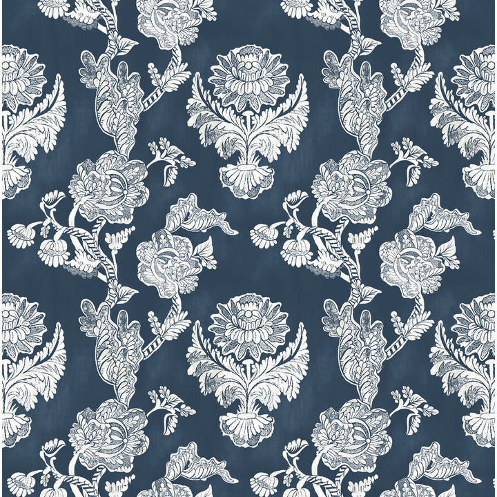 Chitina Navy by Gaston Y Daniela Fabric LORENZO CASTILLO IV VISCOSE - 67%;LINEN - 33% Spain MEDIUM Horizontal: 26.87 and Vertical: 26 54 - Fabric Carolina -