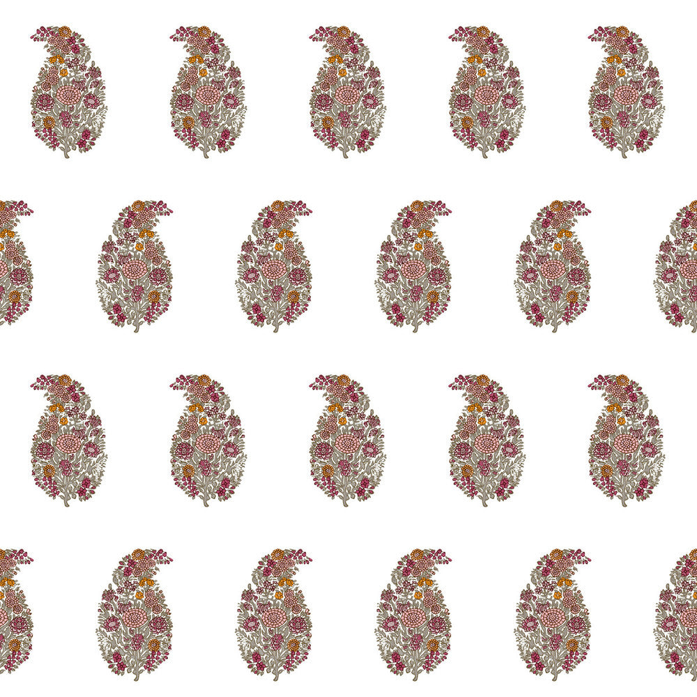 Tarsila Wp Rosa/Burdeos by Gaston Y Daniela Wallcovering LORENZO CASTILLO V PAPER - 100% Spain Horizontal: 0 and Vertical: 10.4 20.8 - Fabric Carolina -