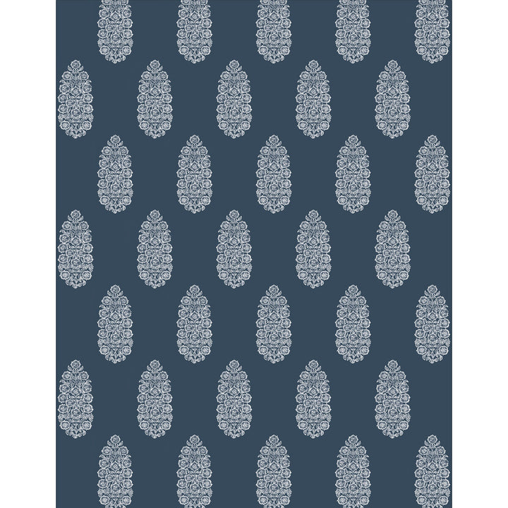Salobrena Wp Azul by Gaston Y Daniela Wallcovering LORENZO CASTILLO V VINYL - 100% Italy Horizontal: 0 and Vertical: 20.8 27.5 - Fabric Carolina -