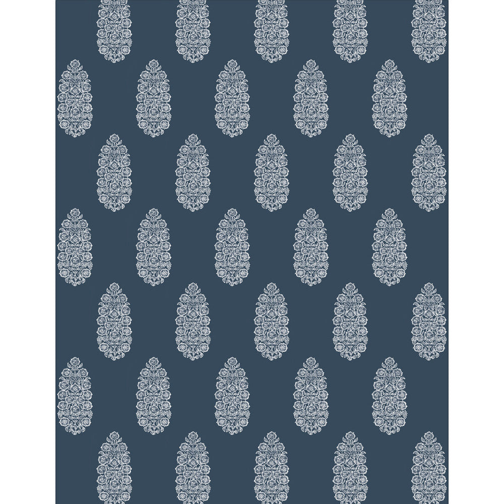 Salobrena Wp Azul by Gaston Y Daniela Wallcovering LORENZO CASTILLO V VINYL - 100% Italy - Horizontal: 0 and Vertical: 20.8 27.5 - Fabric Carolina -