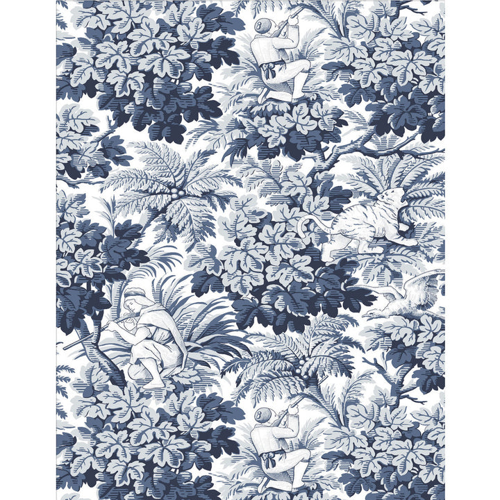 Vegacervera Wp Azul by Gaston Y Daniela Wallcovering LORENZO CASTILLO V VINYL - 100% Italy Horizontal: 0 and Vertical: 27.5 27.5 - Fabric Carolina -